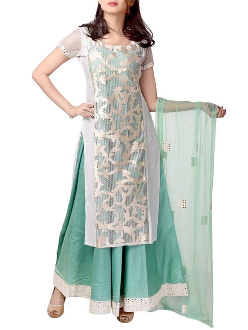 green cotton blend set - 10904365 - Very Small Image - 1