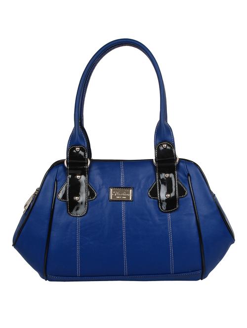 blue leatherette handbag - 10908966 - Very Small Image - 1