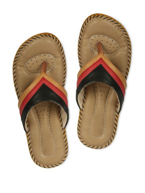 multi colored leatherette slippers - 1090933 - Very Small Image - 1