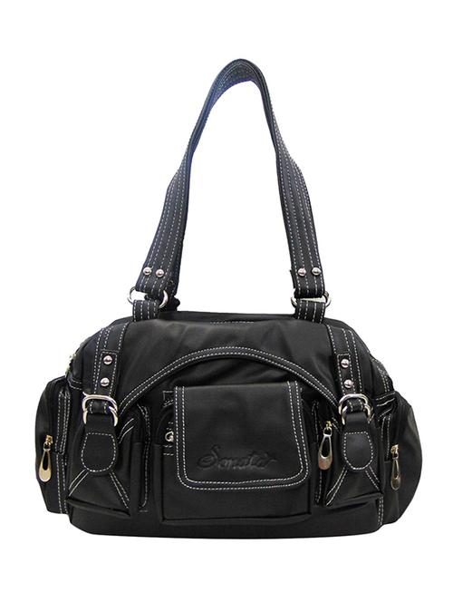 black leatherette handbag - 10910113 - Very Small Image - 1