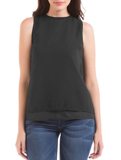 black polyester shirt - 10910922 - Very Small Image - 1