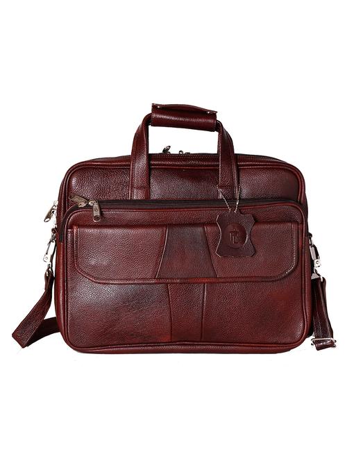 brown leather laptop bag - 10912952 - Very Small Image - 1