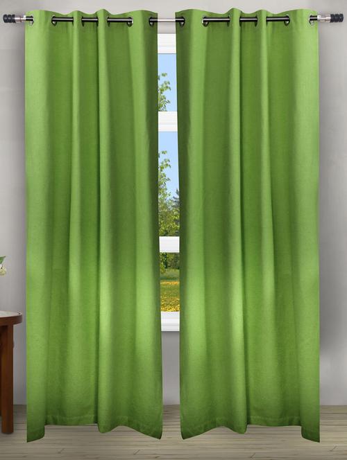 green solid curtain - 1092130 - Very Small Image - 1