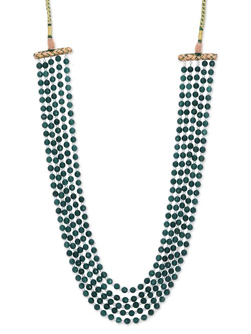 emerald multilayered semi precious stone necklace - 10923080 - Very Small Image - 1