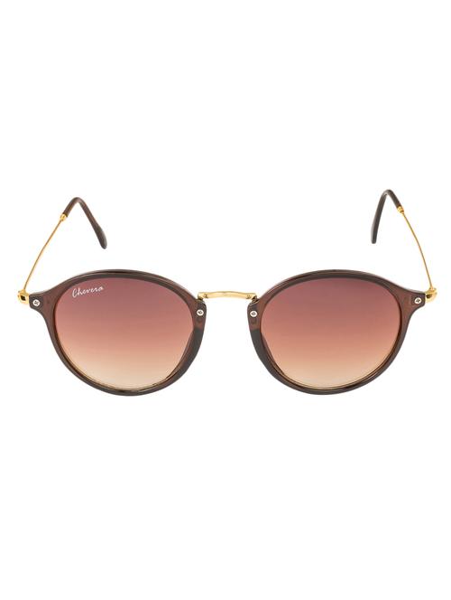 chevera voguish round brown sunglasses - 10923766 - Very Small Image - 1