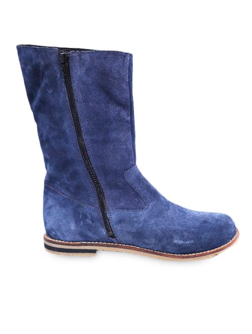 blue side zip mid length boots - 1092487 - Very Small Image - 1