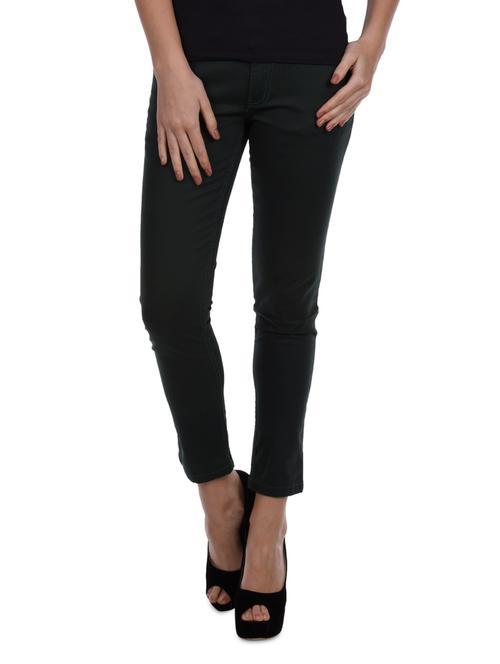 mustard tapered trousers with printed back-pockets - 1093468 - Very Small Image - 1