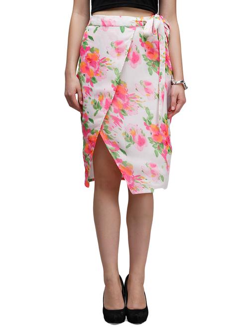 white chiffon skirts & shorts - 10938003 - Very Small Image - 1