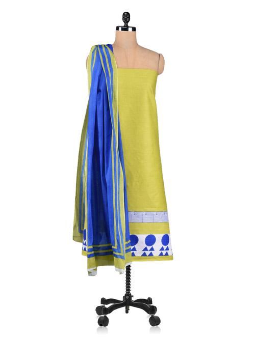 geometric border cotton suit set - 1093878 - Very Small Image - 1