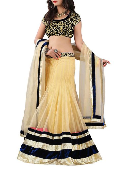 chiku cotton lehenga - 10941516 - Very Small Image - 1