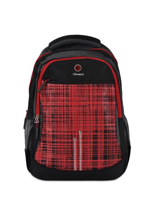 abstract red checks black backpack - 1095514 - Very Small Image - 1