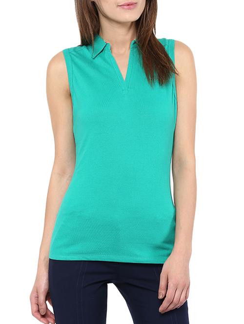 sea green rayon regular top - 10956541 - Very Small Image - 1