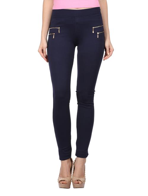 blue poly cotton jeggings - 10962312 - Very Small Image - 1