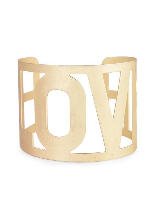 "love" cut work golden hand cuff - 1096355 - Very Small Image - 1