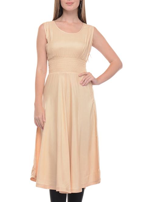 beige rayon kurti - 10964265 - Very Small Image - 1