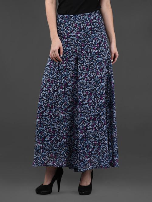 printed polyester palazzo pants - 1097326 - Very Small Image - 1