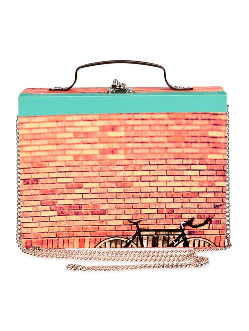 brick bicycle printed box clutch - 1098259 - Very Small Image - 1