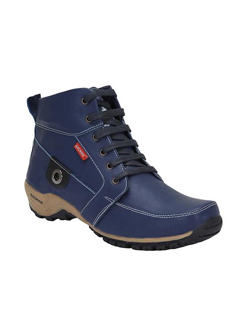 blue leatherette boots - 10986142 - Very Small Image - 1