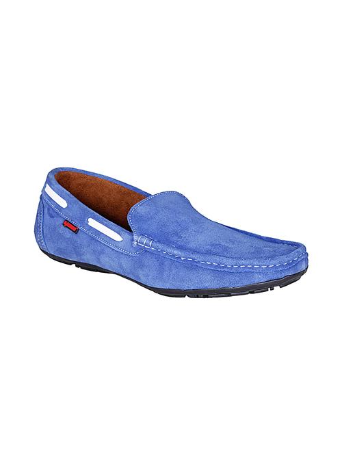 blue suede slip on loafer - 10986178 - Very Small Image - 1