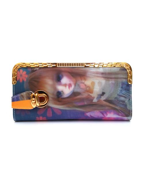 multi coloured faux leather clutch - 10987478 - Very Small Image - 1