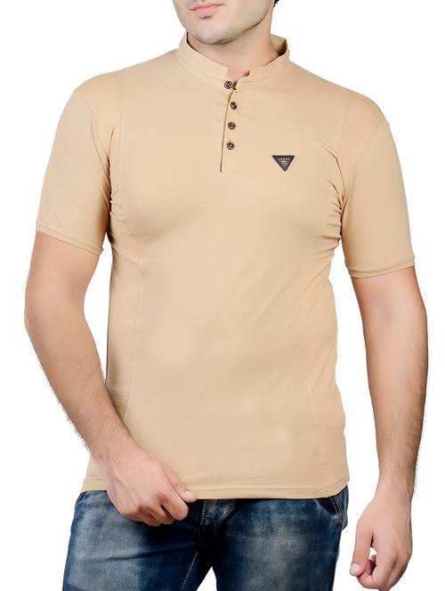 brown cotton blend tshirt - 10993434 - Very Small Image - 1