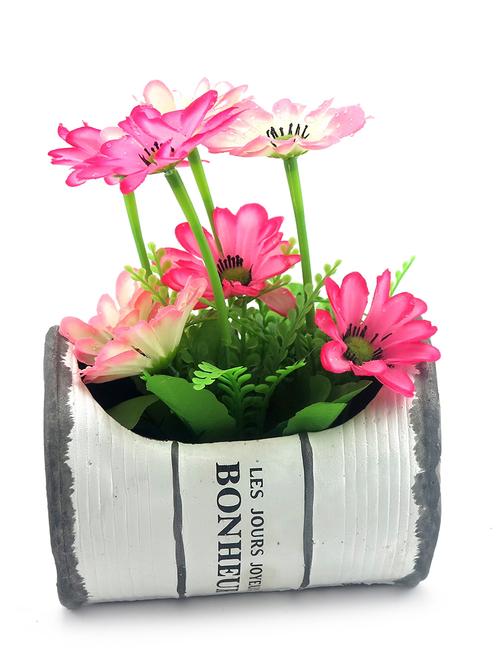 vintage french ceramic barrel planter - brown - 10998374 - Very Small Image - 1