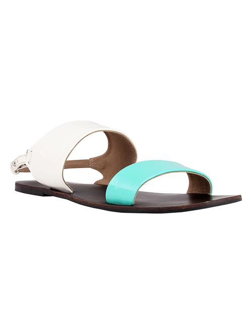white pu sandals - 11010748 - Very Small Image - 1