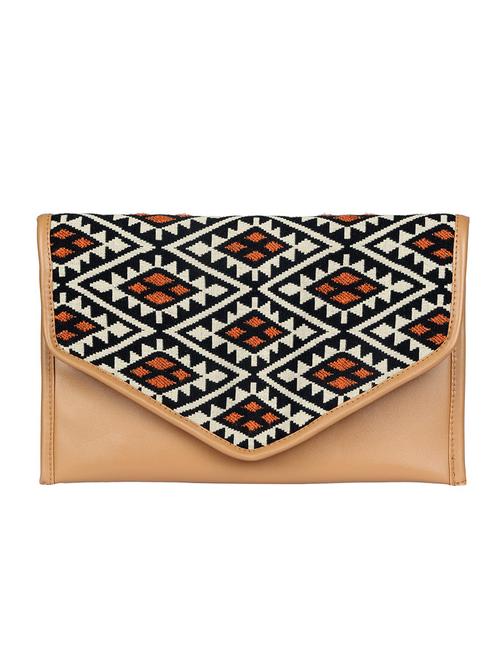 beige leather clutch - 11017271 - Very Small Image - 1