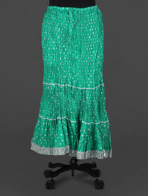 gold printed crushed skirt - 1102084 - Very Small Image - 1