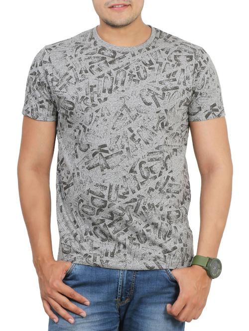 grey cotton tshirt - 11026028 - Very Small Image - 1