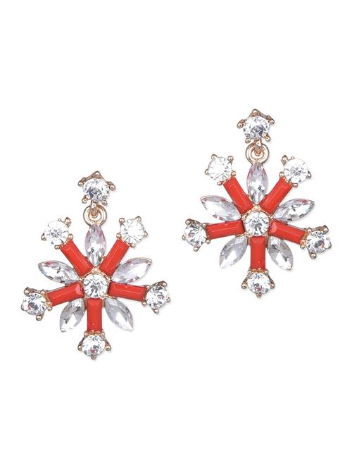 red floral pattern earrings - 1103320 - Very Small Image - 1