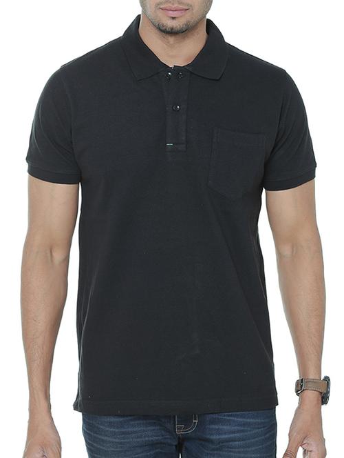 black cotton t-shirt - 11037448 - Very Small Image - 1
