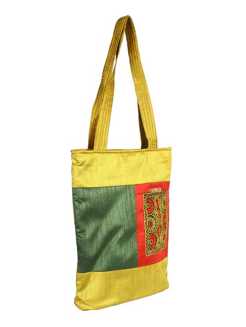 Yellow Synthetic Blend Handbag - 11040189 - Very Small Image - 1
