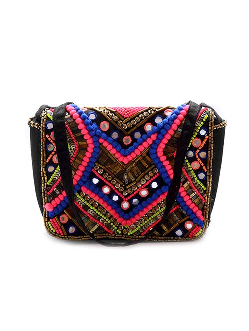 multi colored cotton clutch - 11044591 - Very Small Image - 1