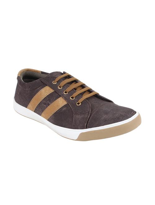 brown leatherette sneaker - 11045983 - Very Small Image - 1