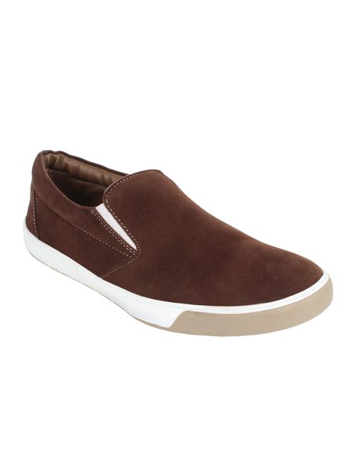 brown suede slip on shoe - 11046043 - Very Small Image - 1