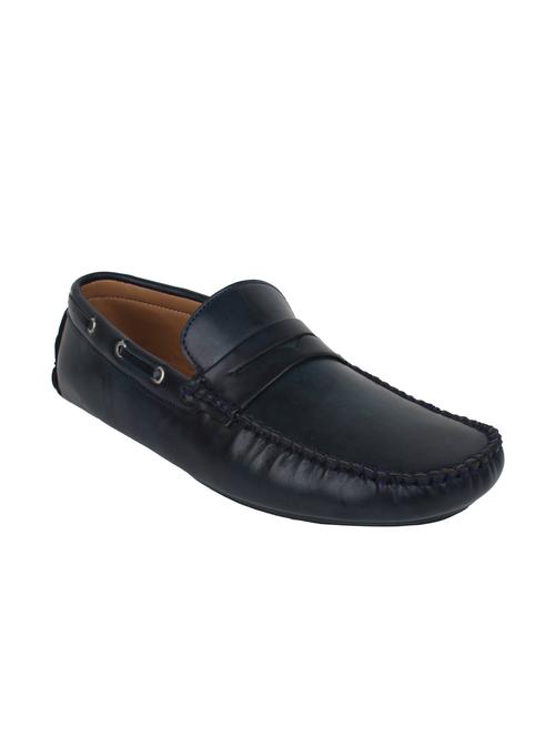 blue leatherette loafers - 11046116 - Very Small Image - 1