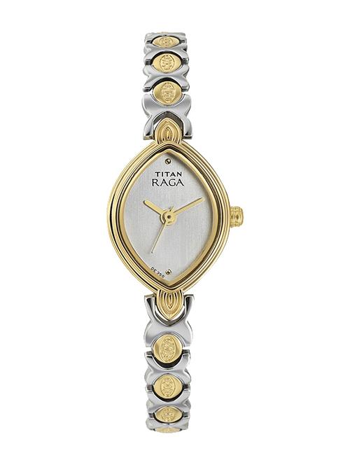titan raga silver and gold wrist watch - 11050003 - Very Small Image - 1