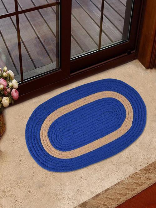 blue oval door mat - 1105149 - Very Small Image - 1