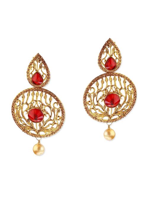 red metal earring - 11053406 - Very Small Image - 1