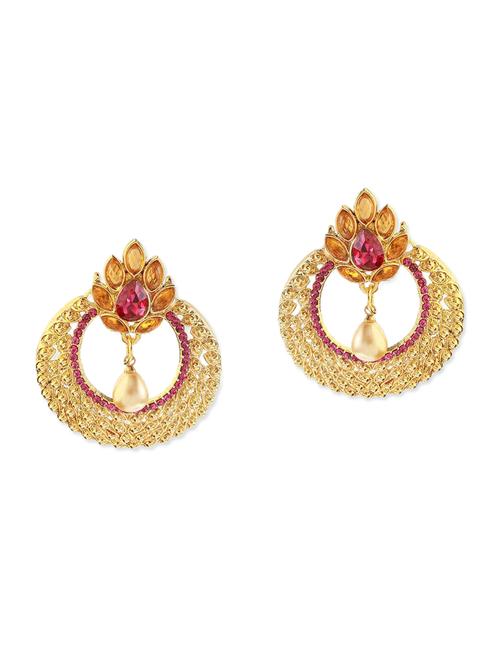 pink metal earring - 11053508 - Very Small Image - 1