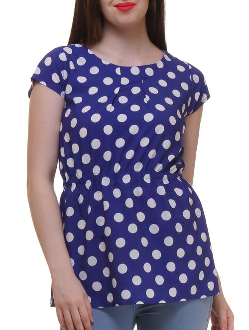 polka dot elasticated top - 11065337 - Very Small Image - 1