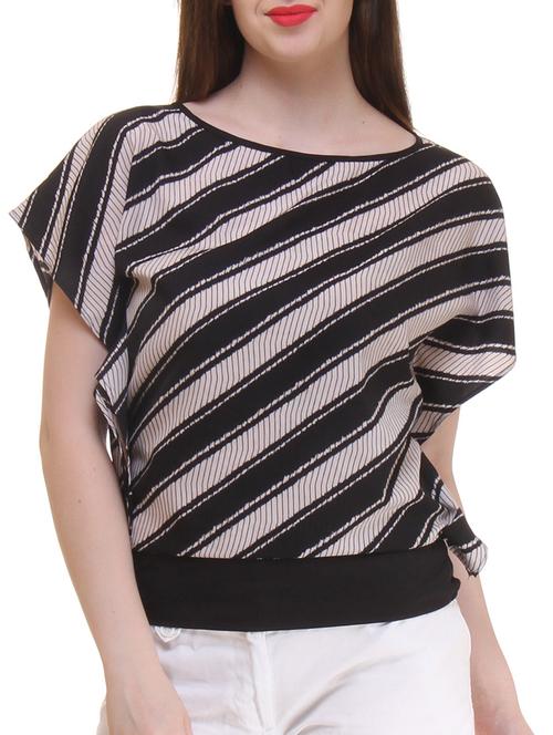 black polyester blouson top - 11065343 - Very Small Image - 1