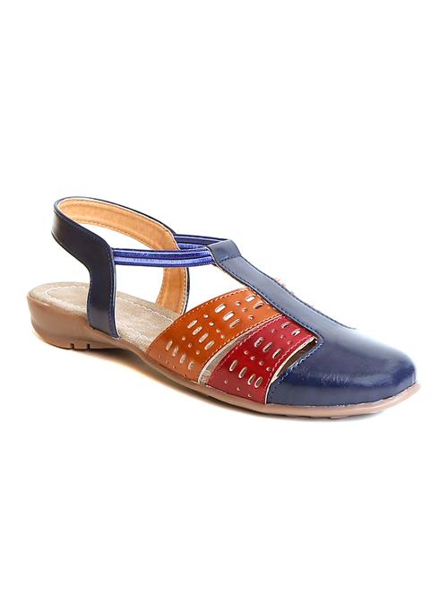 blue, red, tan leatherette sandals - 11066640 - Very Small Image - 1