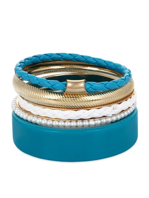 turquoise metal alloy bangle - 11066984 - Very Small Image - 1