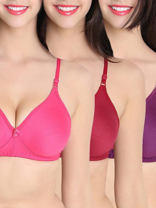 set of 3 multicolored bras - 11067127 - Very Small Image - 1
