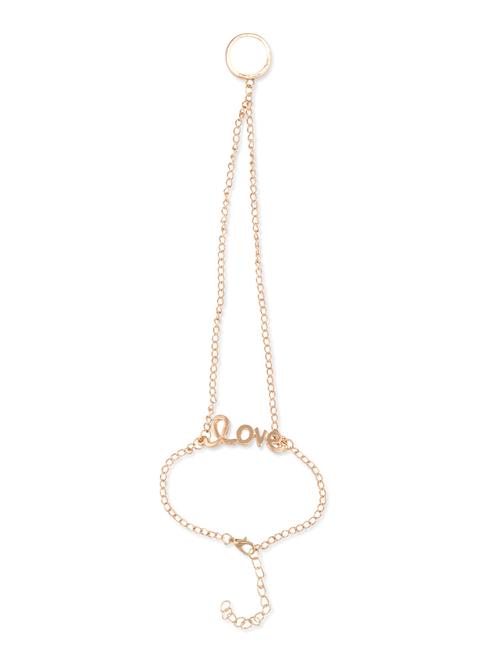 golden alloy love bracelet - 1107181 - Very Small Image - 1