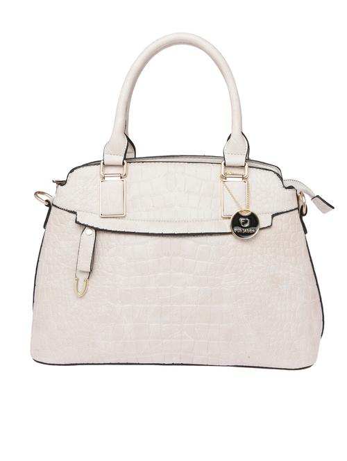 white faux leather handbag - 11072219 - Very Small Image - 1