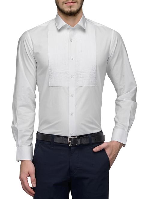white cotton formal shirt - 11082095 - Very Small Image - 1