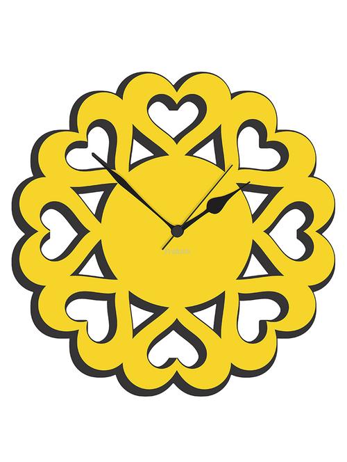 yellow aluminium wall clock - 11082798 - Very Small Image - 1